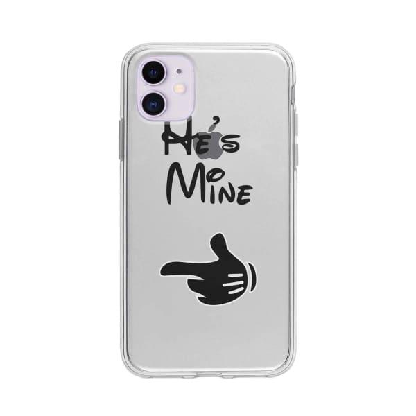 Coque Pour iPhone 11 "He's Mine" - Coque Wiqeo 10€-15€, Couple, iPhone 11, Mireille Lachapelle Wiqeo, Déstockeur de Coques Pour iPhone