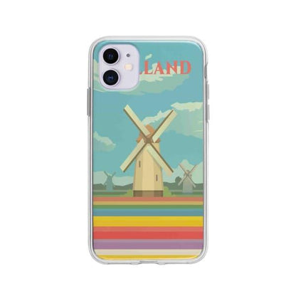 Coque Pour iPhone 11 Hollande - Coque Wiqeo 10€-15€, Illustration, iPhone 11, Robert Guillory, Voyage Wiqeo, Déstockeur de Coques Pour iPhone