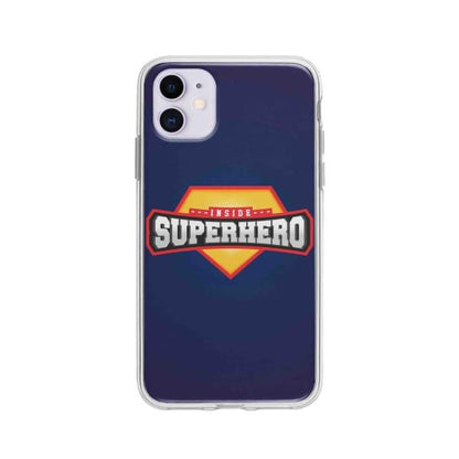 Coque Pour iPhone 11 "Inside Superhero" - Coque Wiqeo 10€-15€, Estelle Adam, Illustration, iPhone 11 Wiqeo, Déstockeur de Coques Pour iPhone