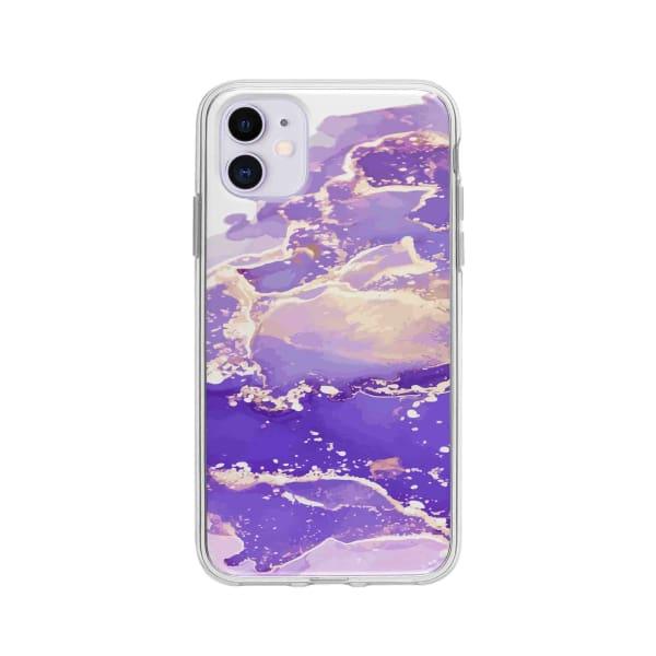 Coque Pour iPhone 11 Liquide Mauve - Coque Wiqeo 10€-15€, Estelle Adam, iPhone 11, Motif Wiqeo, Déstockeur de Coques Pour iPhone