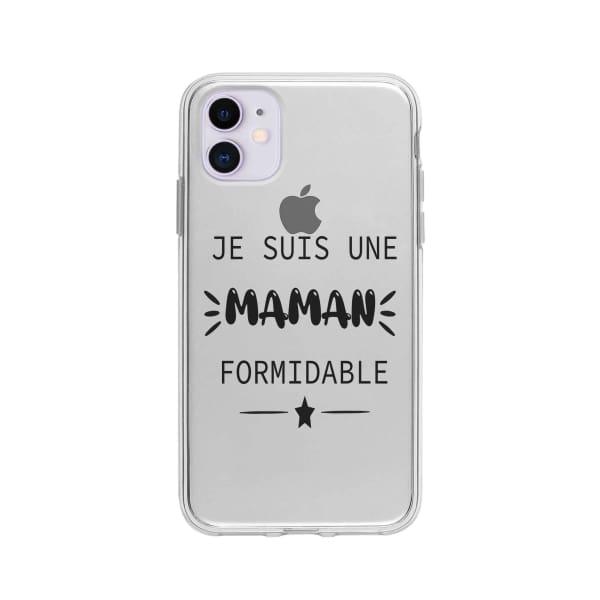 Coque Pour iPhone 11 "Maman Formidable" - Coque Wiqeo 10€-15€, Géraud Fournier, iPhone 11, Mignon Wiqeo, Déstockeur de Coques Pour iPhone