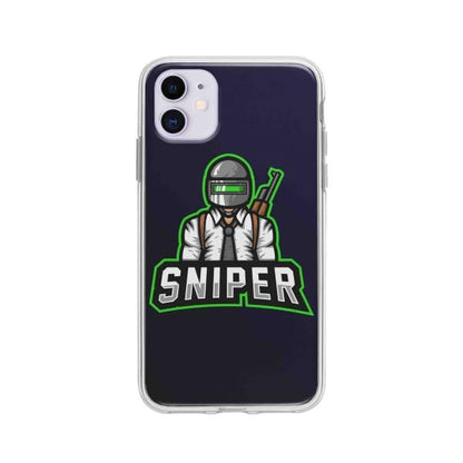 Coque Pour iPhone 11 Mascotte Sniper - Coque Wiqeo 10€-15€, Estelle Adam, Illustration, iPhone 11 Wiqeo, Déstockeur de Coques Pour iPhone