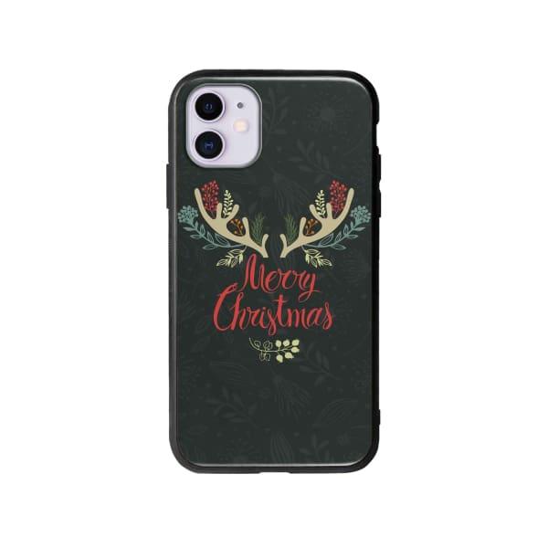 Coque Pour iPhone 11 "Merry Christmas" - Coque Wiqeo 10€-15€, Estelle Adam, Illustration, iPhone 11 Wiqeo, Déstockeur de Coques Pour iPhone