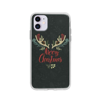 Coque Pour iPhone 11 "Merry Christmas" - Coque Wiqeo 10€-15€, Estelle Adam, Illustration, iPhone 11 Wiqeo, Déstockeur de Coques Pour iPhone