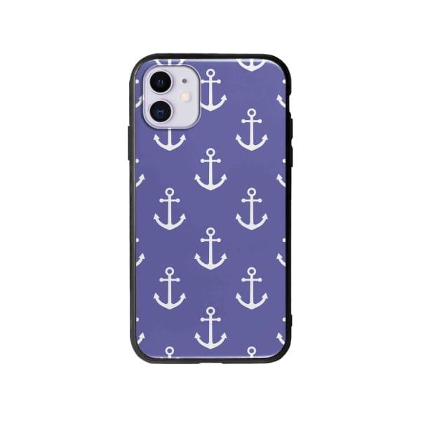 Coque Pour iPhone 11 Motif Ancres - Coque Wiqeo 10€-15€, Estelle Adam, iPhone 11, Motif Wiqeo, Déstockeur de Coques Pour iPhone