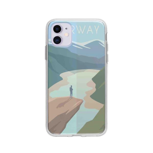 Coque Pour iPhone 11 Norvège - Coque Wiqeo 10€-15€, Illustration, iPhone 11, Robert Guillory, Voyage Wiqeo, Déstockeur de Coques Pour iPhone