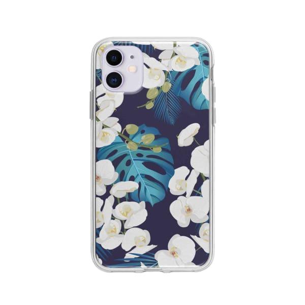 Coque Pour iPhone 11 Orchidée Tropicale - Coque Wiqeo 10€-15€, Albert Dupont, Fleur, iPhone 11, Motif Wiqeo, Déstockeur de Coques Pour iPhone