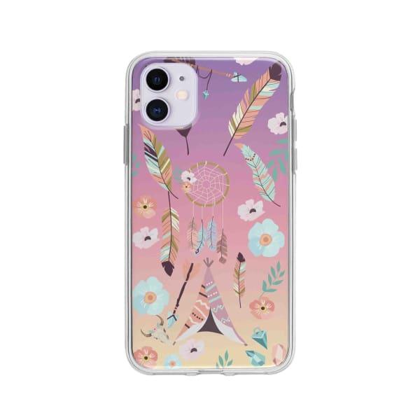 Coque Pour iPhone 11 Ornements Boho - Coque Wiqeo 10€-15€, Estelle Adam, Illustration, iPhone 11 Wiqeo, Déstockeur de Coques Pour iPhone