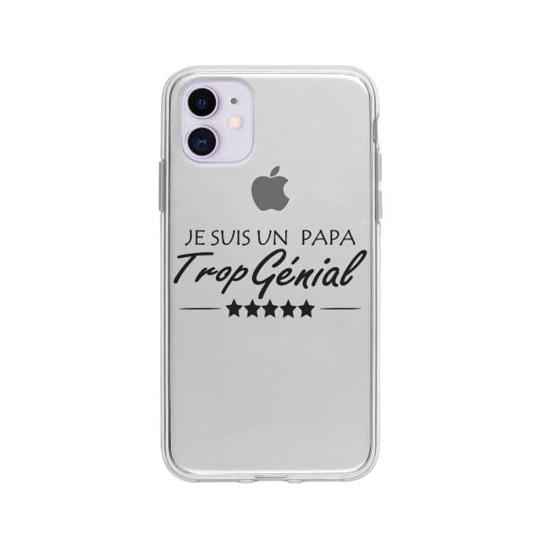 Coque Pour iPhone 11 "Papa Génial" - Coque Wiqeo 10€-15€, Estelle Adam, iPhone 11, Motif Wiqeo, Déstockeur de Coques Pour iPhone