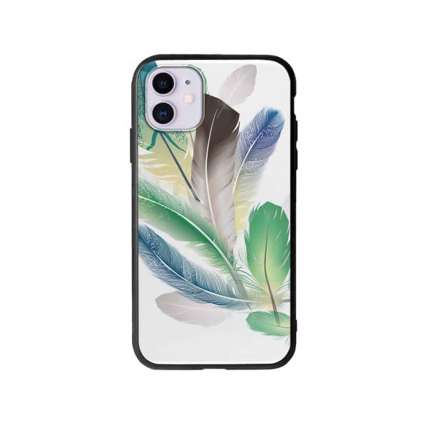 Coque Pour iPhone 11 Plumes - Coque Wiqeo 10€-15€, Estelle Adam, Illustration, iPhone 11 Wiqeo, Déstockeur de Coques Pour iPhone