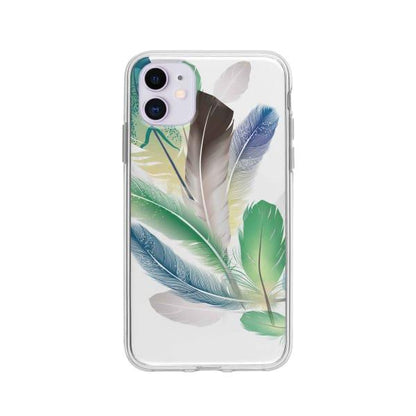 Coque Pour iPhone 11 Plumes - Coque Wiqeo 10€-15€, Estelle Adam, Illustration, iPhone 11 Wiqeo, Déstockeur de Coques Pour iPhone