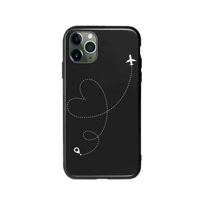 Coque Pour iPhone 11 Pro Avion Cœur - Coque Wiqeo 10€-15€, Estelle Adam, Illustration, iPhone 11 Pro Wiqeo, Déstockeur de Coques Pour iPhone