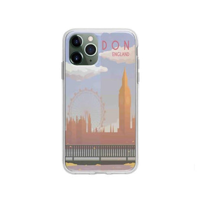 Coque Pour iPhone 11 Pro Big Ben & London Eye - Coque Wiqeo 10€-15€, Estelle Adam, Illustration, iPhone 11 Pro, Voyage Wiqeo, Déstockeur de Coques Pour iPhone