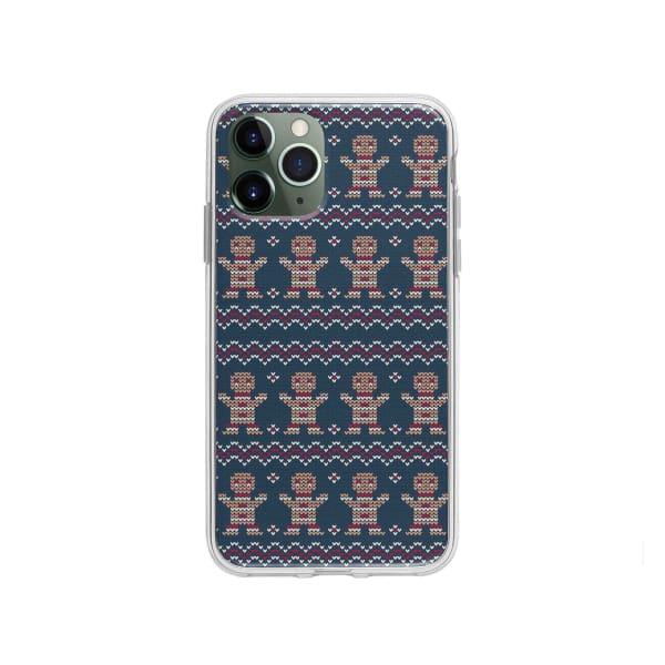 Coque Pour iPhone 11 Pro Biscuit de Noël Tricoté - Coque Wiqeo 10€-15€, Estelle Adam, iPhone 11 Pro, Motif, Noël Wiqeo, Déstockeur de Coques Pour iPhone