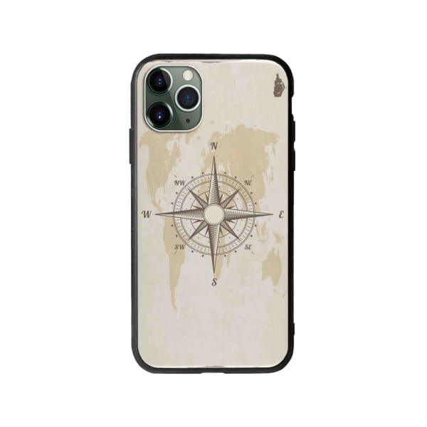 Coque Pour iPhone 11 Pro Boussole Nautique - Coque Wiqeo 10€-15€, Estelle Adam, Illustration, iPhone 11 Pro Wiqeo, Déstockeur de Coques Pour iPhone