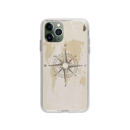 Coque Pour iPhone 11 Pro Boussole Nautique - Coque Wiqeo 10€-15€, Estelle Adam, Illustration, iPhone 11 Pro Wiqeo, Déstockeur de Coques Pour iPhone