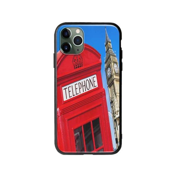 Coque Pour iPhone 11 Pro Cabine Téléphonique - Coque Wiqeo 10€-15€, Estelle Adam, Illustration, iPhone 11 Pro, U.K. Wiqeo, Déstockeur de Coques Pour iPhone