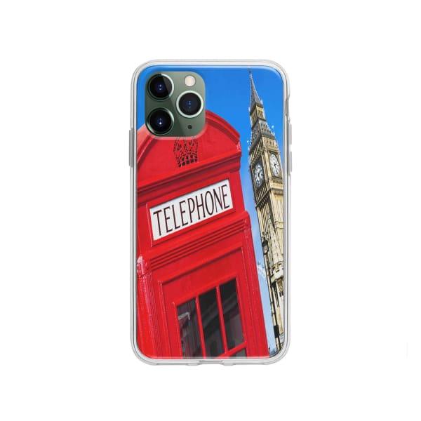 Coque Pour iPhone 11 Pro Cabine Téléphonique - Coque Wiqeo 10€-15€, Estelle Adam, Illustration, iPhone 11 Pro, U.K. Wiqeo, Déstockeur de Coques Pour iPhone