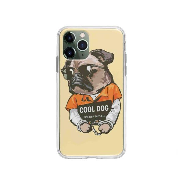 Coque Pour iPhone 11 Pro Carlin Prisonnier - Coque Wiqeo 10€-15€, Animaux, Estelle Adam, Illustration, iPhone 11 Pro Wiqeo, Déstockeur de Coques Pour iPhone