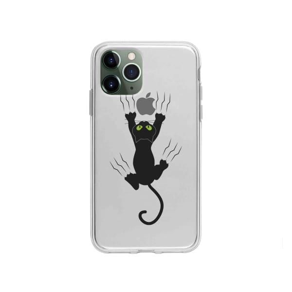 Coque Pour iPhone 11 Pro Chat Griffant - Coque Wiqeo 10€-15€, Géraud Fournier, Illustration, iPhone 11 Pro, Mignon Wiqeo, Déstockeur de Coques Pour iPhone