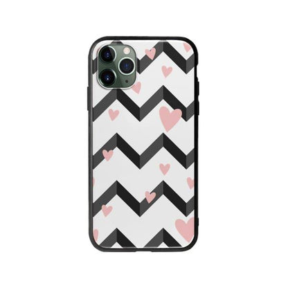 Coque Pour iPhone 11 Pro Cœurs Motif Noir et Blanc - Coque Wiqeo 10€-15€, Cœurs, Estelle Adam, iPhone 11 Pro, Motif Wiqeo, Déstockeur de Coques Pour iPhone