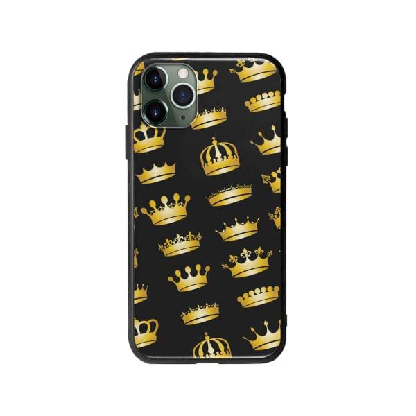 Coque Pour iPhone 11 Pro Couronnes Dorées - Coque Wiqeo 10€-15€, Estelle Adam, iPhone 11 Pro, Motif Wiqeo, Déstockeur de Coques Pour iPhone