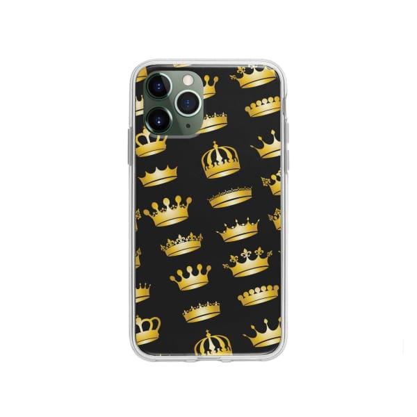 Coque Pour iPhone 11 Pro Couronnes Dorées - Coque Wiqeo 10€-15€, Estelle Adam, iPhone 11 Pro, Motif Wiqeo, Déstockeur de Coques Pour iPhone