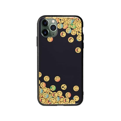 Coque Pour iPhone 11 Pro Emojis Tombants - Coque Wiqeo 10€-15€, Estelle Adam, iPhone 11 Pro, Motif Wiqeo, Déstockeur de Coques Pour iPhone