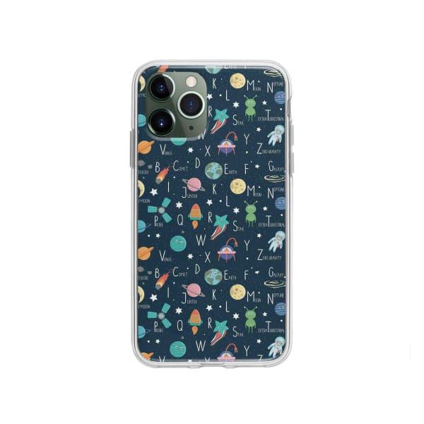 Coque Pour iPhone 11 Pro Espace Alphabet - Coque Wiqeo 10€-15€, Estelle Adam, Illustration, iPhone 11 Pro, Motif Wiqeo, Déstockeur de Coques Pour iPhone