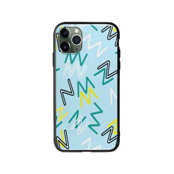 Coque Pour iPhone 11 Pro Gribouillis Géométrique - Coque Wiqeo 10€-15€, Estelle Adam, iPhone 11 Pro, Motif Wiqeo, Déstockeur de Coques Pour iPhone