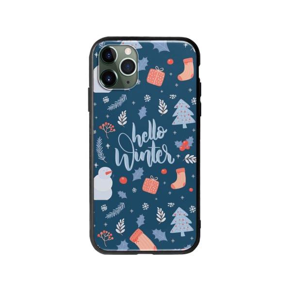 Coque Pour iPhone 11 Pro "Hello Winter" - Coque Wiqeo 10€-15€, Estelle Adam, iPhone 11 Pro, Motif Wiqeo, Déstockeur de Coques Pour iPhone