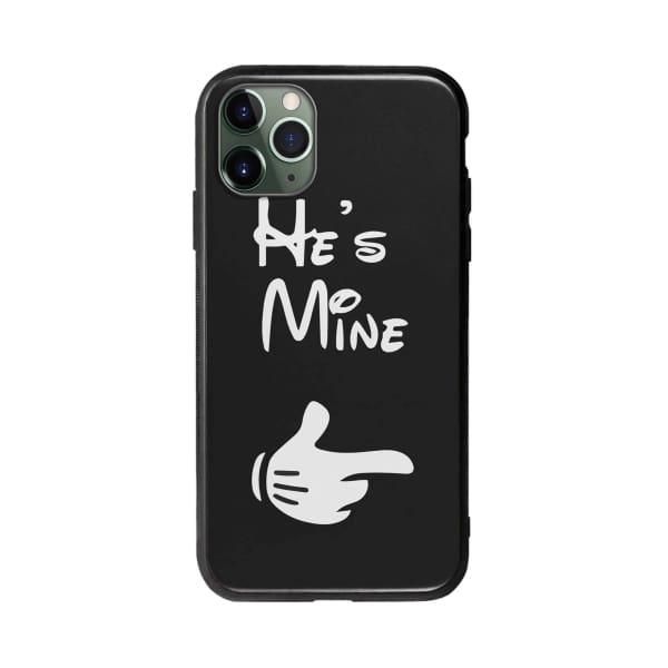 Coque Pour iPhone 11 Pro "He's Mine" - Coque Wiqeo 10€-15€, Couple, iPhone 11 Pro, Mireille Lachapelle Wiqeo, Déstockeur de Coques Pour iPhone