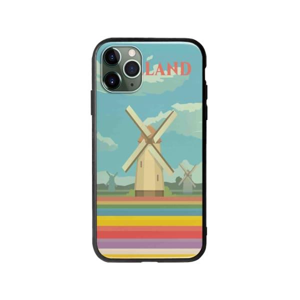 Coque Pour iPhone 11 Pro Hollande - Coque Wiqeo 10€-15€, Illustration, iPhone 11 Pro, Robert Guillory, Voyage Wiqeo, Déstockeur de Coques Pour iPhone