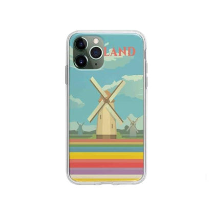 Coque Pour iPhone 11 Pro Hollande - Coque Wiqeo 10€-15€, Illustration, iPhone 11 Pro, Robert Guillory, Voyage Wiqeo, Déstockeur de Coques Pour iPhone