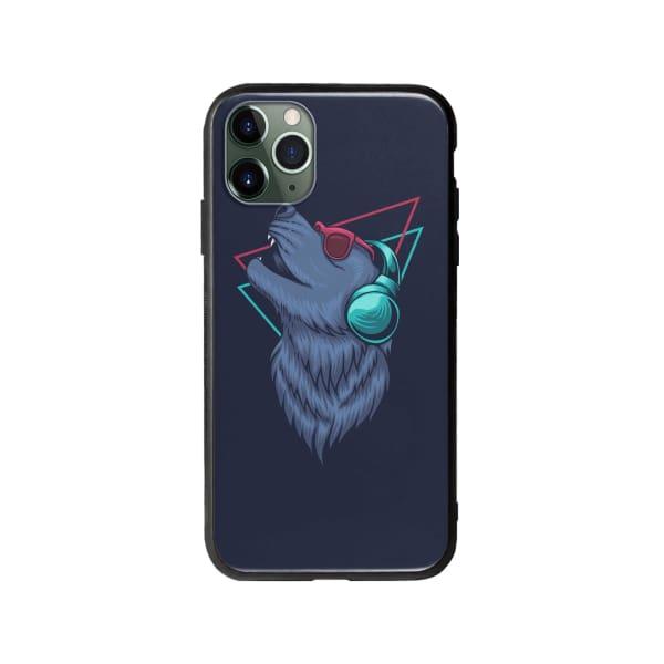 Coque Pour iPhone 11 Pro Loup Extatique - Coque Wiqeo 10€-15€, Estelle Adam, Illustration, iPhone 11 Pro, Motif Wiqeo, Déstockeur de Coques Pour iPhone