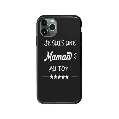 Coque Pour iPhone 11 Pro "Maman au Top" - Coque Wiqeo 10€-15€, Géraud Fournier, iPhone 11 Pro, Mignon Wiqeo, Déstockeur de Coques Pour iPhone