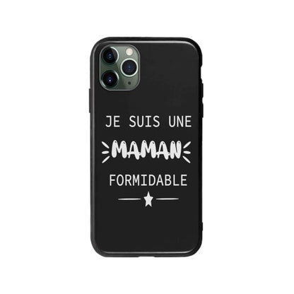 Coque Pour iPhone 11 Pro "Maman Formidable" - Coque Wiqeo 10€-15€, Géraud Fournier, iPhone 11 Pro, Mignon Wiqeo, Déstockeur de Coques Pour iPhone