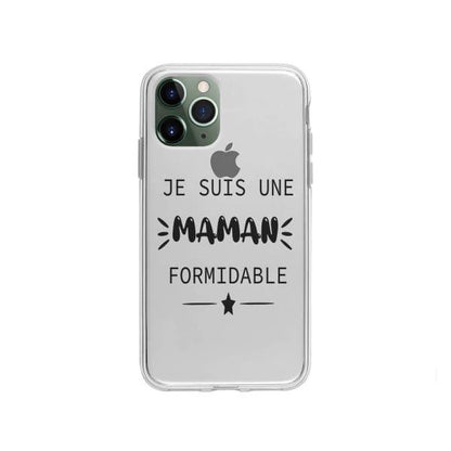 Coque Pour iPhone 11 Pro "Maman Formidable" - Coque Wiqeo 10€-15€, Géraud Fournier, iPhone 11 Pro, Mignon Wiqeo, Déstockeur de Coques Pour iPhone