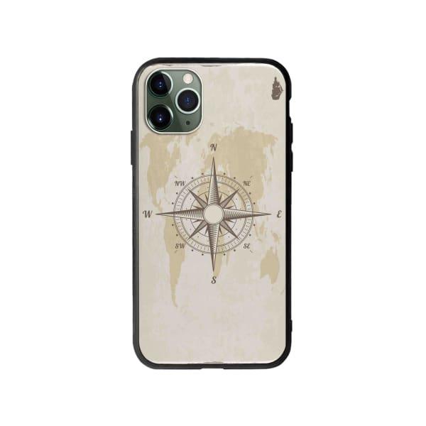 Coque Pour iPhone 11 Pro Max Boussole Nautique - Coque Wiqeo 10€-15€, Estelle Adam, Illustration, iPhone 11 Pro Max Wiqeo, Déstockeur de Coques Pour iPhone