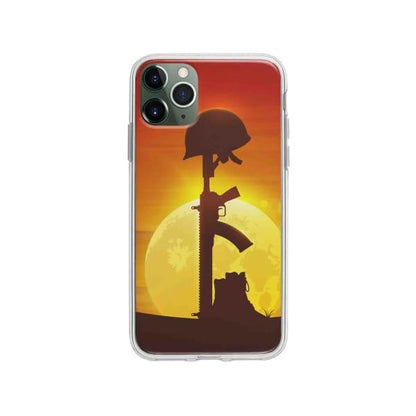 Coque Pour iPhone 11 Pro Max Casque et Fusil - Coque Wiqeo 10€-15€, Estelle Adam, Illustration, iPhone 11 Pro Max Wiqeo, Déstockeur de Coques Pour iPhone