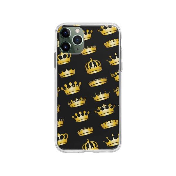 Coque Pour iPhone 11 Pro Max Couronnes Dorées - Coque Wiqeo 10€-15€, Estelle Adam, iPhone 11 Pro Max, Motif Wiqeo, Déstockeur de Coques Pour iPhone