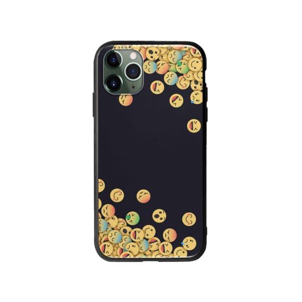 Coque Pour iPhone 11 Pro Max Emojis Tombants - Coque Wiqeo 10€-15€, Estelle Adam, iPhone 11 Pro Max, Motif Wiqeo, Déstockeur de Coques Pour iPhone