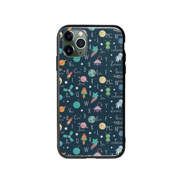 Coque Pour iPhone 11 Pro Max Espace Alphabet - Coque Wiqeo 10€-15€, Estelle Adam, Illustration, iPhone 11 Pro Max, Motif Wiqeo, Déstockeur de Coques Pour iPhone