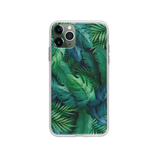 Coque Pour iPhone 11 Pro Max Feuillage Tropical - Coque Wiqeo 10€-15€, Estelle Adam, Feuilles, iPhone 11 Pro Max, Motif Wiqeo, Déstockeur de Coques Pour iPhone