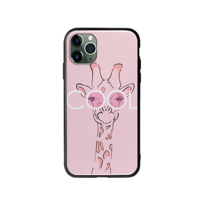 Coque Pour iPhone 11 Pro Max Girafe Cool - Coque Wiqeo 10€-15€, Animaux, Estelle Adam, Illustration, iPhone 11 Pro Max Wiqeo, Déstockeur de Coques Pour iPhone