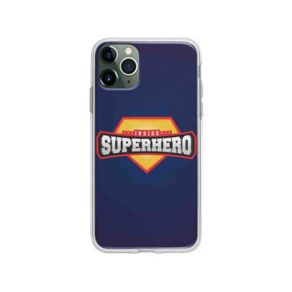 Coque Pour iPhone 11 Pro Max "Inside Superhero" - Coque Wiqeo 10€-15€, Estelle Adam, Illustration, iPhone 11 Pro Max Wiqeo, Déstockeur de Coques Pour iPhone