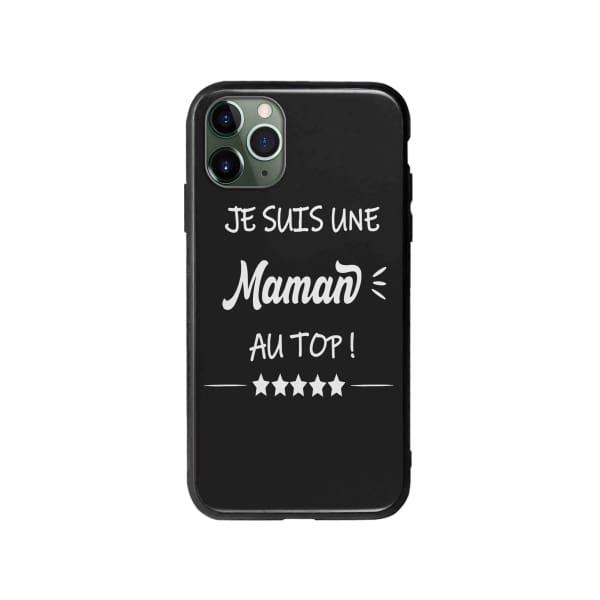 Coque Pour iPhone 11 Pro Max "Maman au Top" - Coque Wiqeo 10€-15€, Géraud Fournier, iPhone 11 Pro Max, Mignon Wiqeo, Déstockeur de Coques Pour iPhone