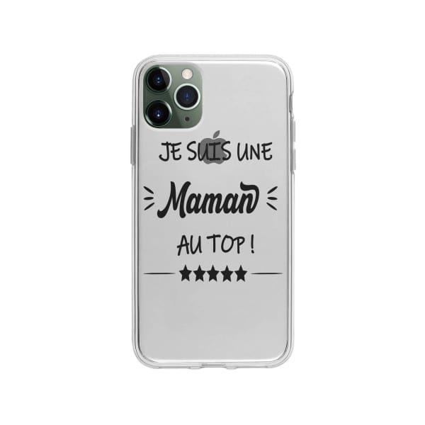 Coque Pour iPhone 11 Pro Max "Maman au Top" - Coque Wiqeo 10€-15€, Géraud Fournier, iPhone 11 Pro Max, Mignon Wiqeo, Déstockeur de Coques Pour iPhone