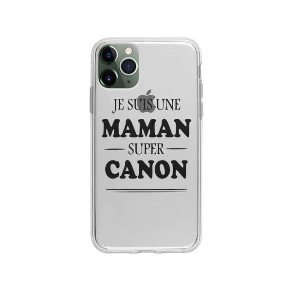 Coque Pour iPhone 11 Pro Max "Maman Canon" - Coque Wiqeo 10€-15€, Géraud Fournier, iPhone 11 Pro Max, Mignon Wiqeo, Déstockeur de Coques Pour iPhone