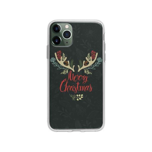 Coque Pour iPhone 11 Pro Max "Merry Christmas" - Coque Wiqeo 10€-15€, Estelle Adam, Illustration, iPhone 11 Pro Max Wiqeo, Déstockeur de Coques Pour iPhone